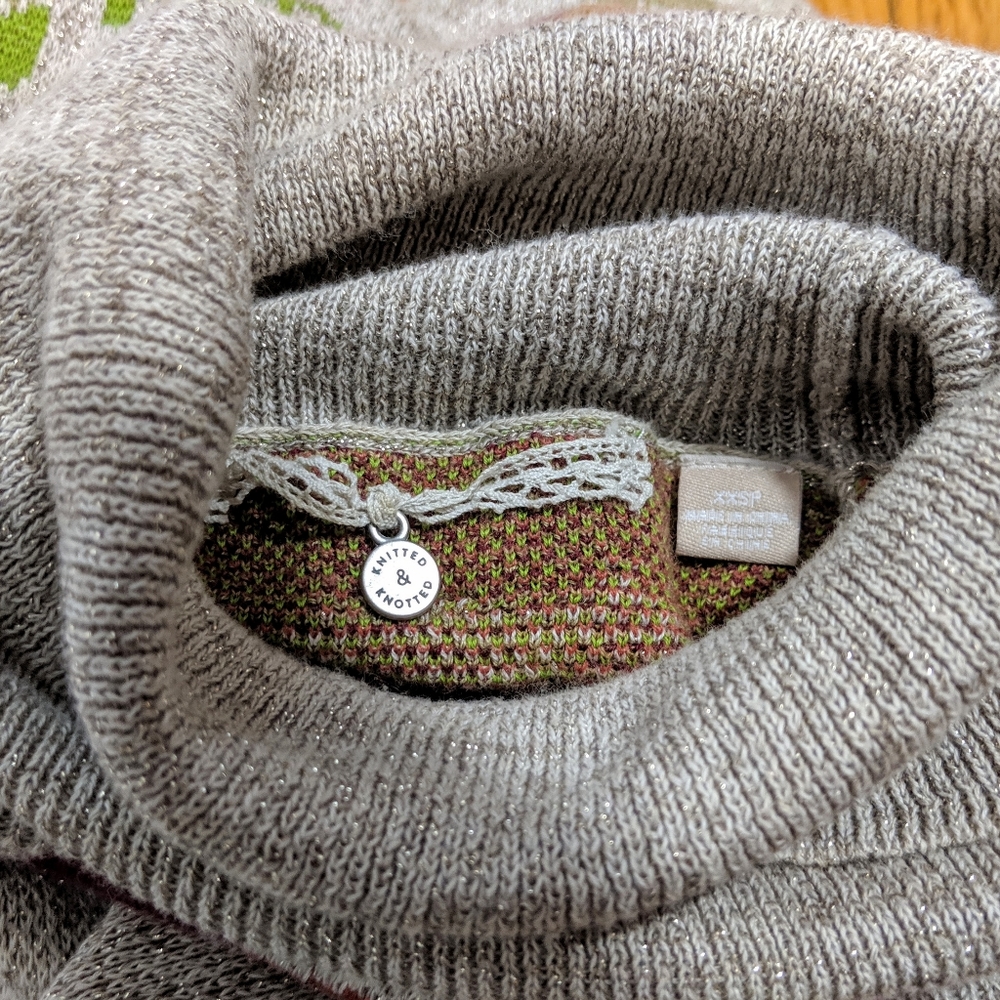 Anthropologie knitted and knotted Floral Dress - Picture 8 of 8